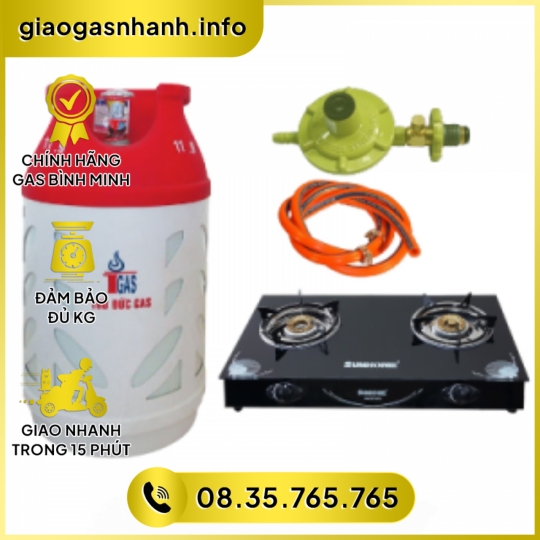 Bộ Bình Gas Thủ Đức Vỏ Bọc Nhựa 12kg